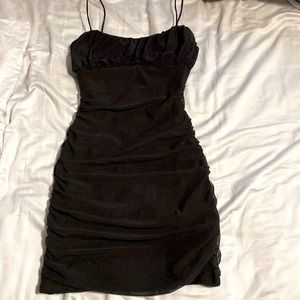 Mini cocktail dress, to DIE for. Absolutely leaves me feeling SNATCHED. Comfy🖤